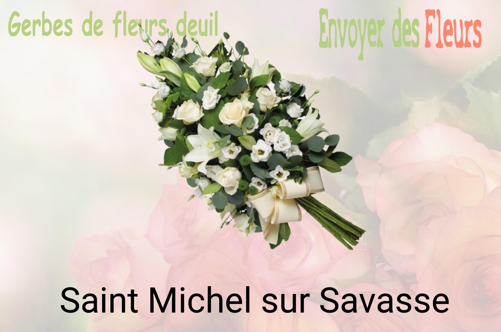 Gerbe de fleurs de deuil livrée à Saint-Michel-sur-Savasse